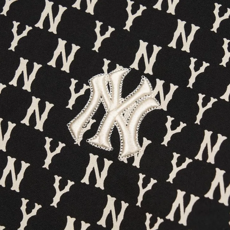 MLB Old Flower Sweatshirts Unisex Black-2