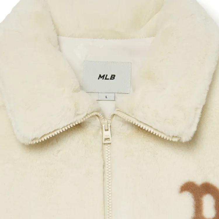 MLB Jackets Unisex Beige Yellow-3