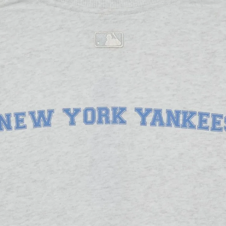 MLB New York Yankees Sweatshirts Unisex Light Gray-2