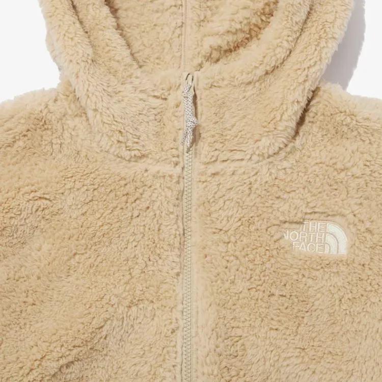 THE NORTH FACE Comfy Ex Fleece Hoodie Light Beige Unisex Korea Version-2