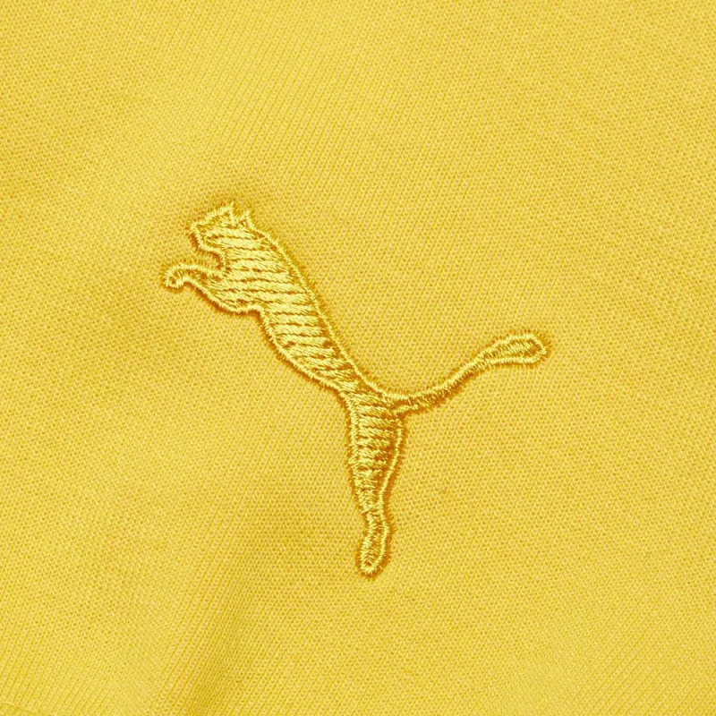 Puma X Michael Lau Crossover Casual Sports Round Neck Yellow-3