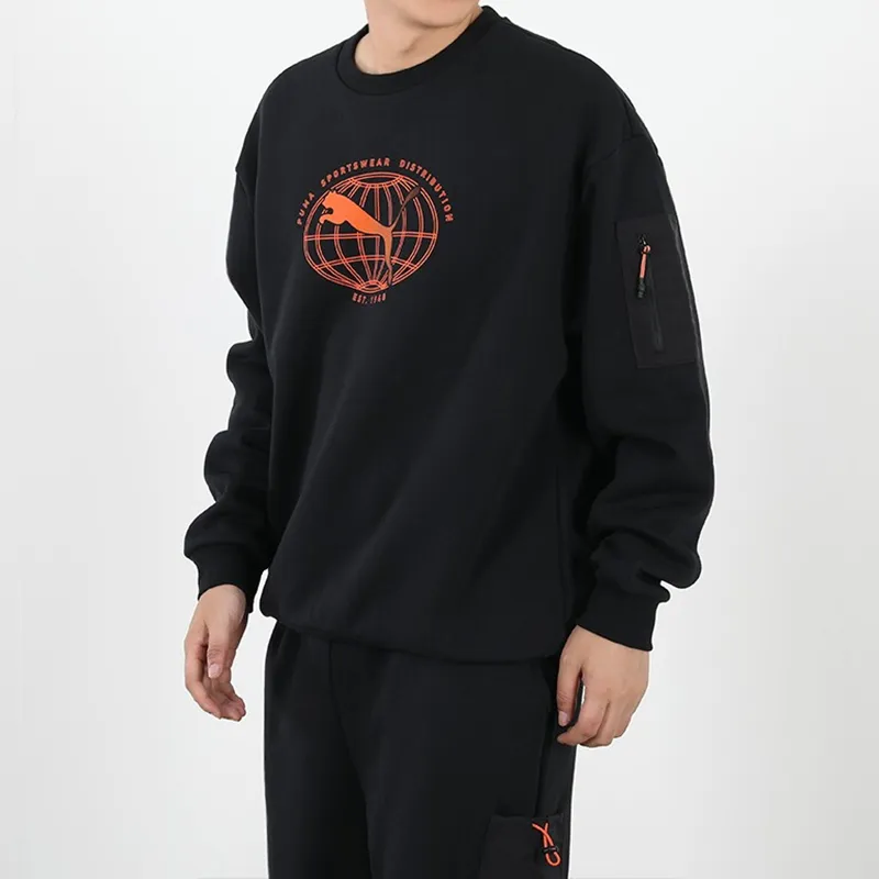 PUMA Sweatshirts Men Black-3