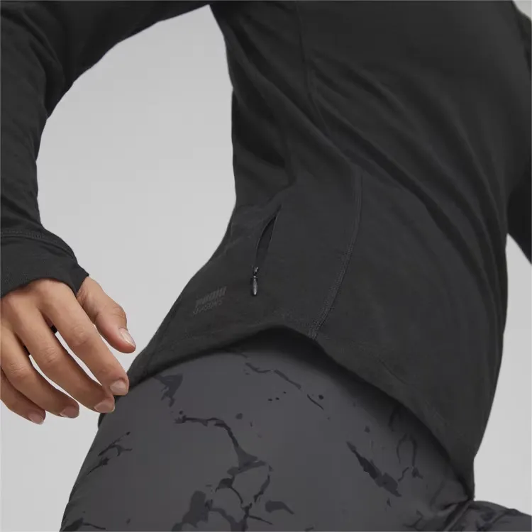 PUMA SEASONS SEASONS Wool Long Sleeve Shirt Sweater Women's Black-5