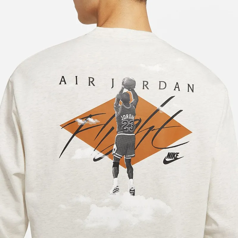 Jordan Sweatshirts Men Ecru-4
