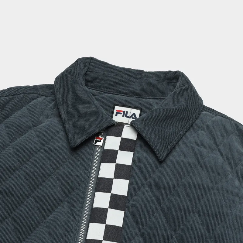 FILA FUSION x FACETASM Puffer Jacket Men's Jade Gray-2