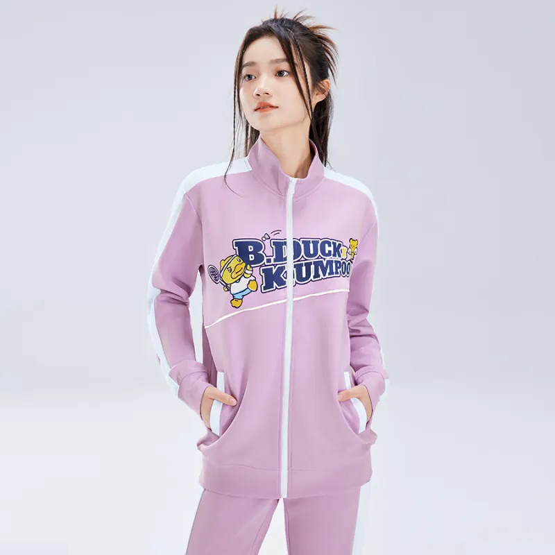 KUMPOO x B.Duck Jackets Coats Unisex Purple-2