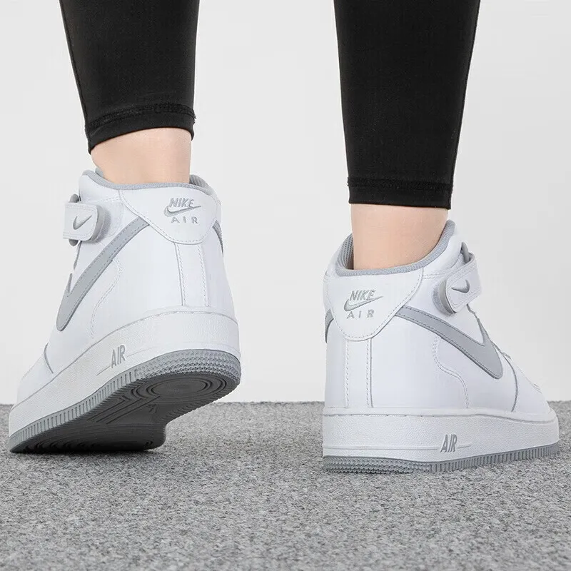 Nike Air Force 1 Mid LE White Wolf Grey GS-1