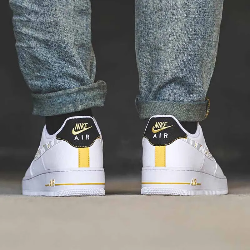 キッズスニーカー Nike Air Force 1 Low Gold Link Zebra (GS) 2021 Nike Air Force 1 Low Gold Link Zebra GS US 4Y - POIZON
