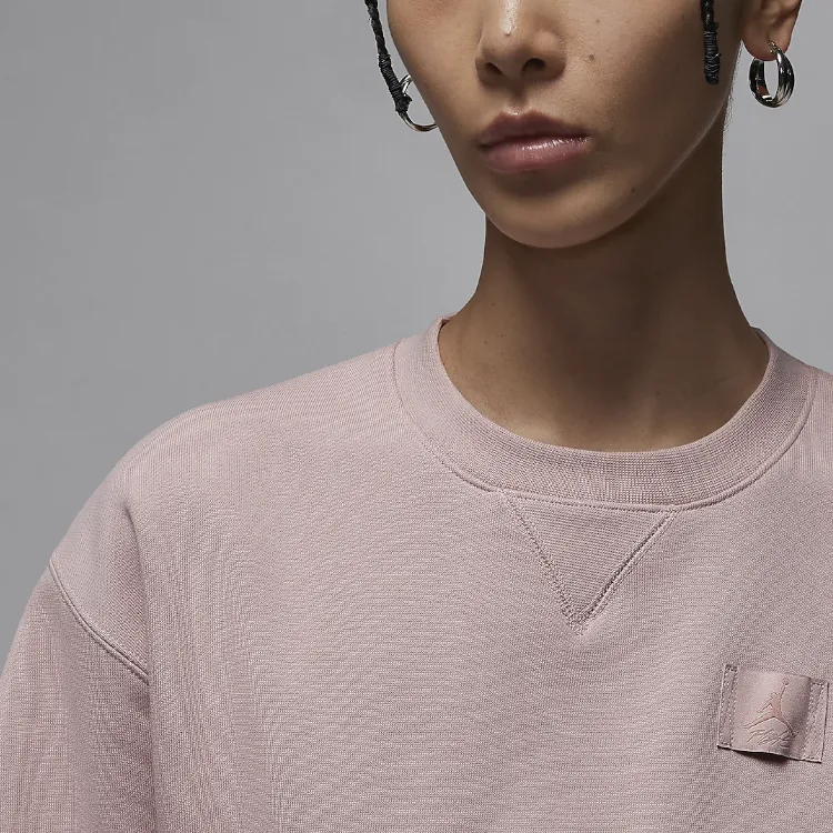 Jordan Flight Fleece Sweatshirt Women's Oxford Pink-3