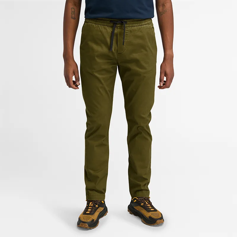 Timberland Casual Pants Men's Dark Olive Green-2