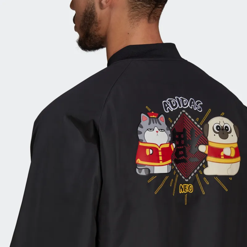 Adidas Neo x My King Mansleep Puffer Jacket Men's Black-4