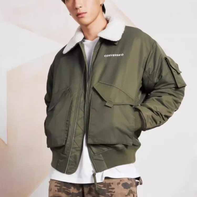 Converse Jackets Coats Men's Green-4