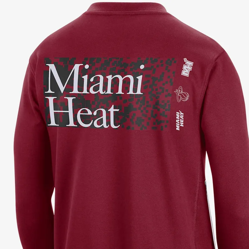 Nike Dri FIT NBA Standard Issue Sweatshirt Men's Dark Red-3