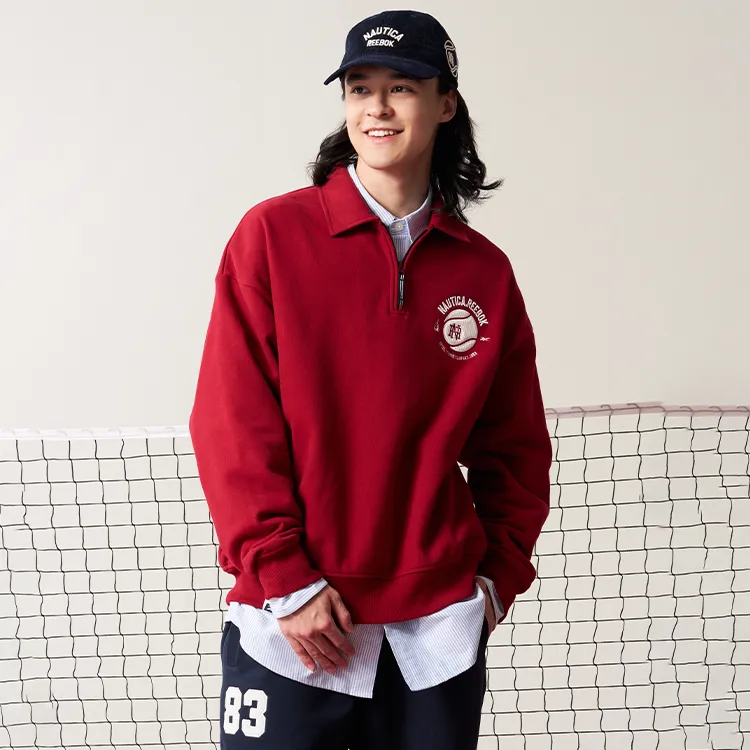 Reebok x Nautica Sweatshirt Unisex Deep Red-3