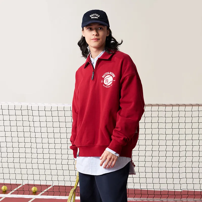 Reebok x Nautica Sweatshirt Unisex Deep Red-2