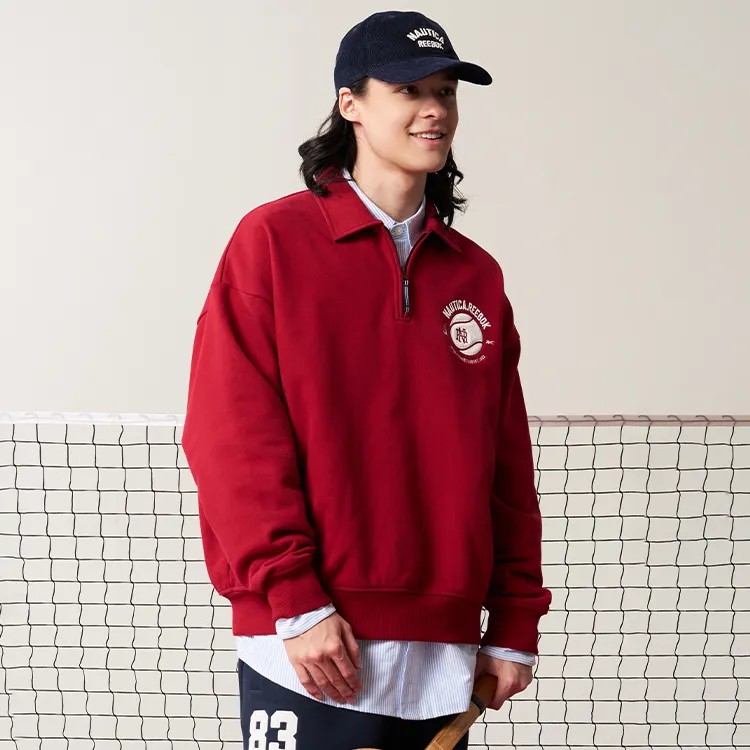 Reebok x Nautica Sweatshirt Unisex Deep Red-4