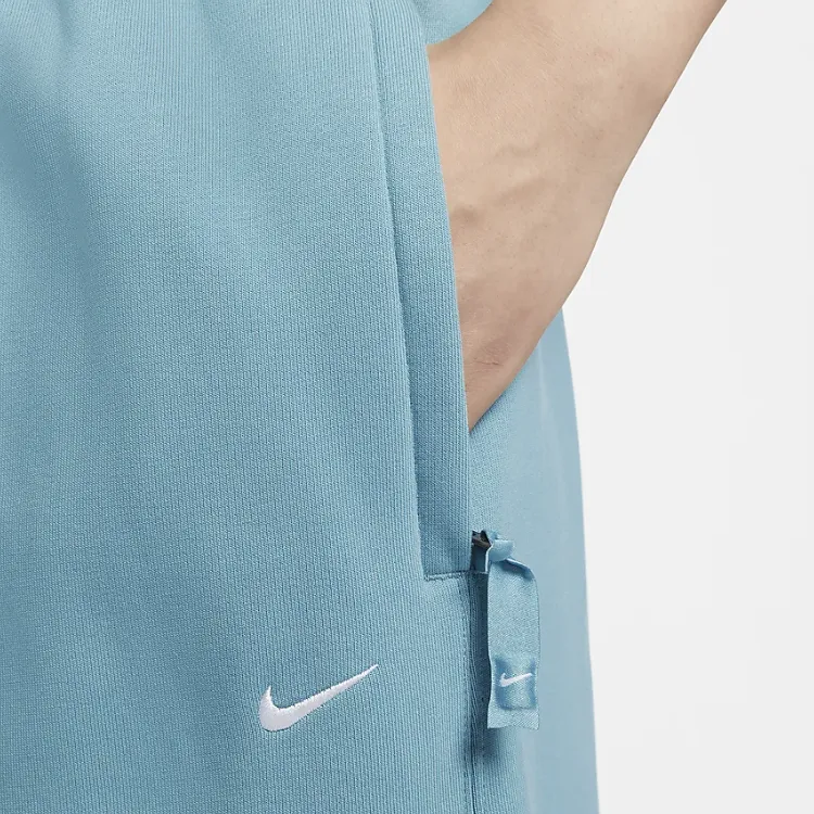 Nike Solo Swoosh Knitted Sweatpants Men's Denim Blue Green/White-3