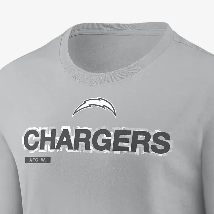 Nike Los Angeles Chargers Salute To Service Mascot Edge Legend Men's Nike Nfl Long Sleeve T Shirt-2