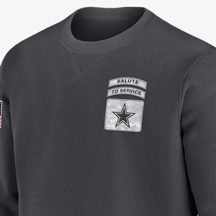 Nike Dallas Cowboys Salute To Service Edge Lockup Men's Nike Nfl Long Sleeve Top-2