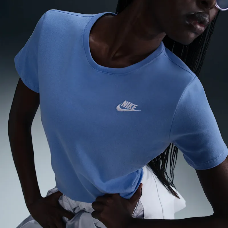 Nike Sportswear Club Regular T-Shirt Women's Royal Blue/White-3