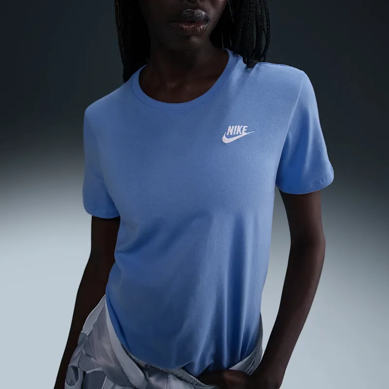 Nike Sportswear Club Regular T-Shirt Women's Royal Blue/White-2