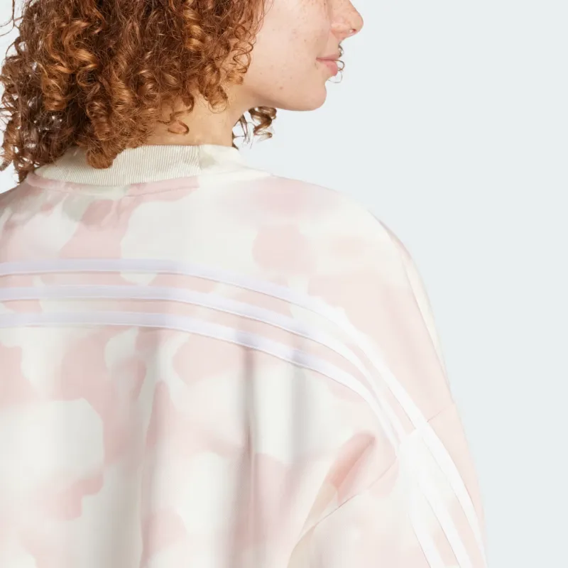 Adidas Future Icons FW24 3-Stripes Sweatshirt Sweatshirt Women's Pink White-2