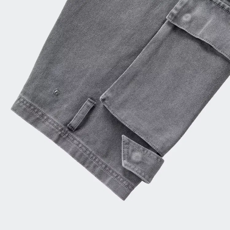 Adidas Originals WASHED Casual Pants Unisex Granite Gray-4