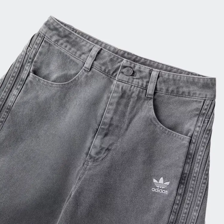 Adidas Originals WASHED Casual Pants Unisex Granite Gray-3