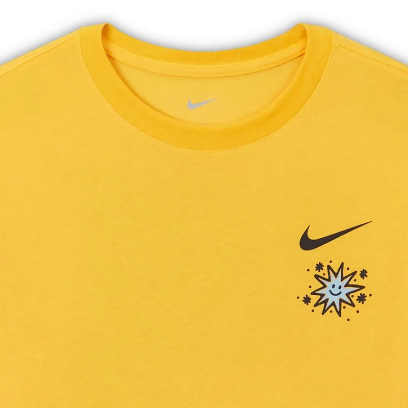 Nike T Shirts Men Yellow-3