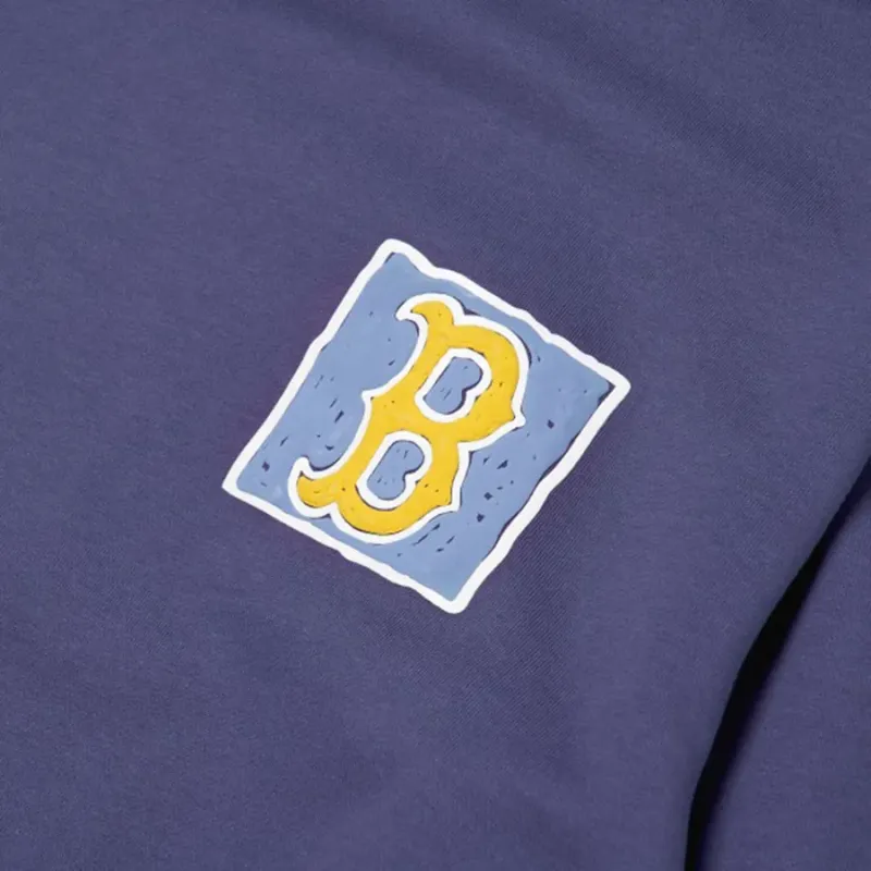 MLB Boston Red Sox Sweatshirts Unisex Dark Purple-2
