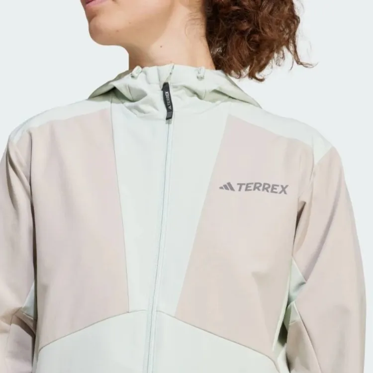 Adidas FW24 Jackets Coats Women's Linen Green/Light Umber-3
