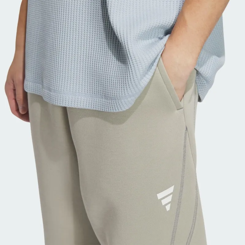 Adidas Knitted Sweatpants Men's Leather Gray-3