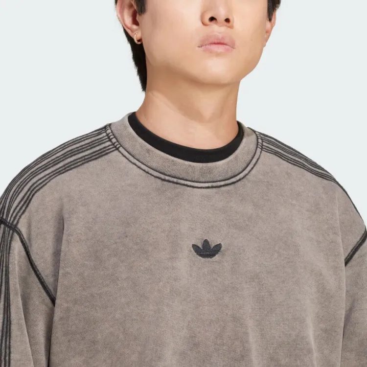 Adidas Premium Essentials Retro Washed Crew Sweatshirt-4