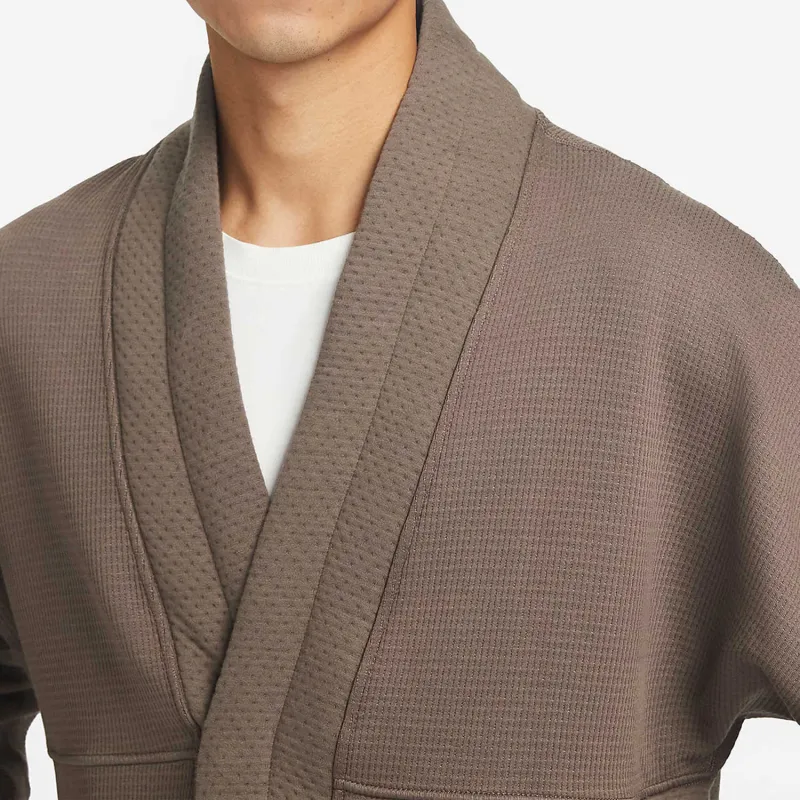 Nike Yoga Jackets Coats Men's Stone Gray/Black-1
