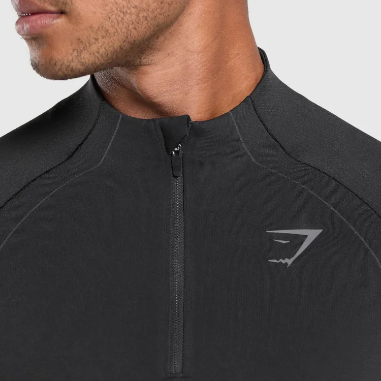 GYMSHARK FW24 Seamless Workout Clothing Men's Black-3