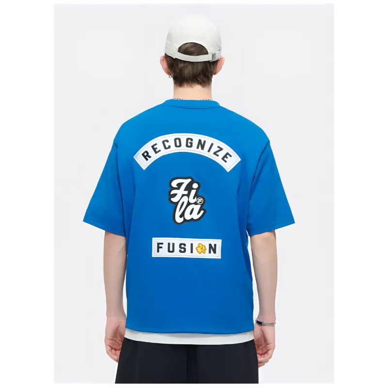 FILA FUSION SS24 T Shirt Men's Cobalt Blue-3