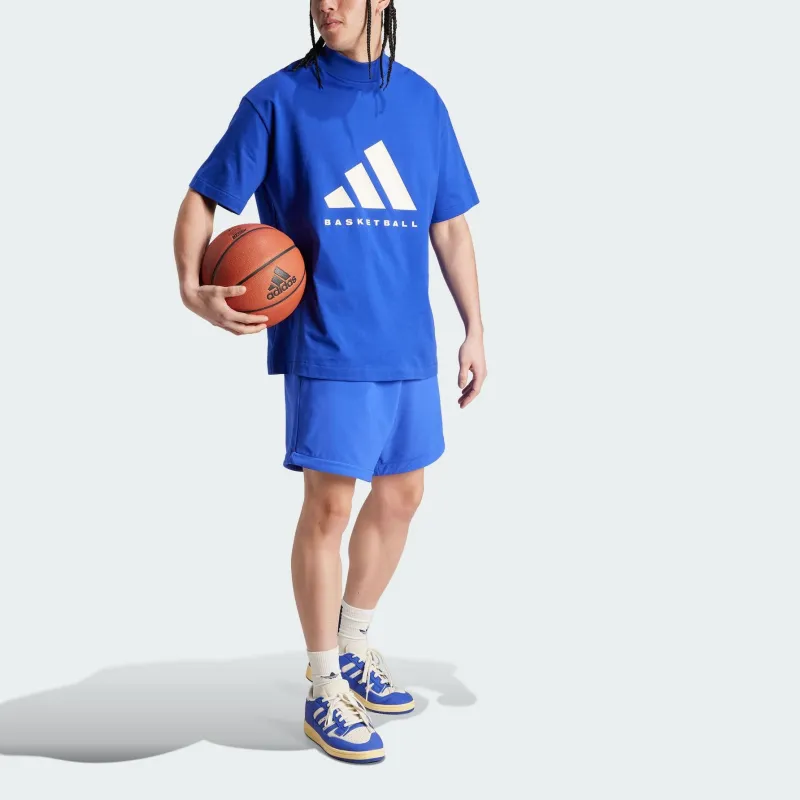 Adidas Logo Printed Basketball T Shirt-5