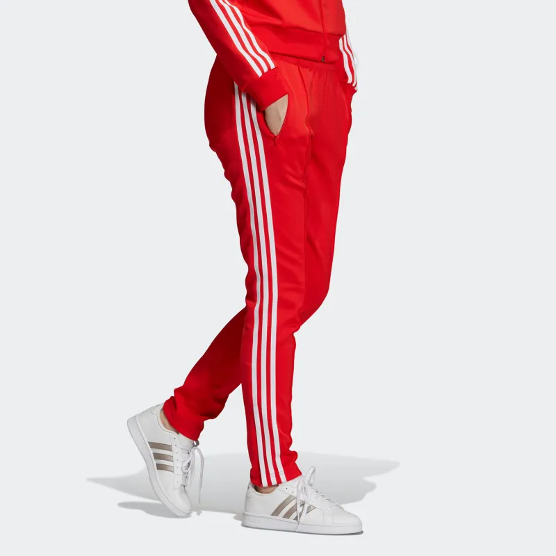 Adidas Women's Primeblue Sst Track Pants Vivid Red-4