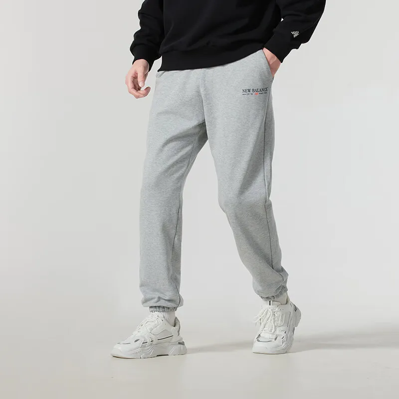 New Balance Knitted Sports Pants Men's Gray-1