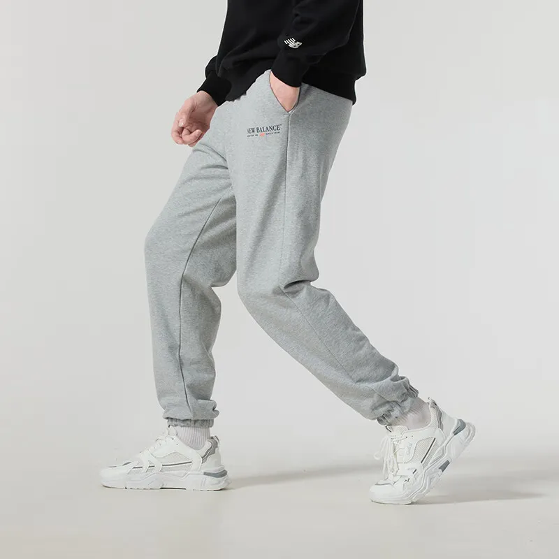 New Balance Knitted Sports Pants Men's Gray-3