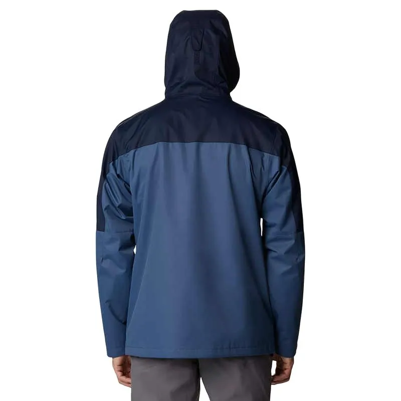 Columbia Hiking Waterproof, Windproof, Breathable, And Thermal Windbreaker Jacket Men's Marine Blue-1