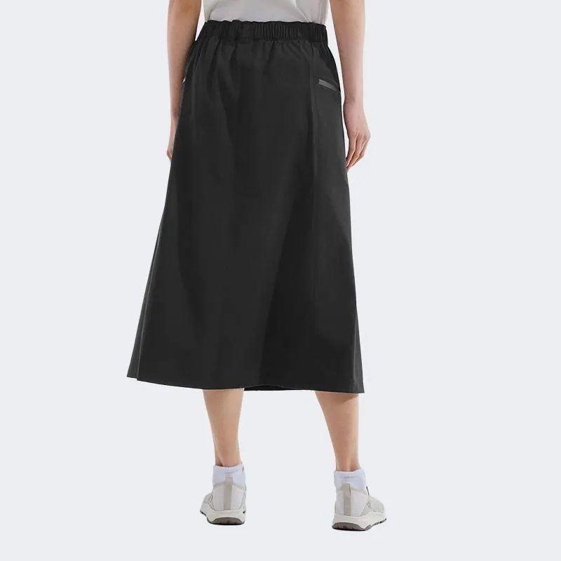 THE NORTH FACE Dome City Outdoor Collection SS25 Casual Long Skirts Women's Cosmic Black-2