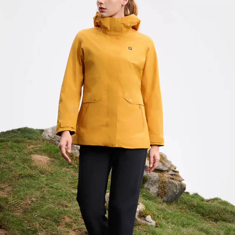 FILA EXPLORER SS25 Jackets Coats Women's Tangerine Peel Yellow-4