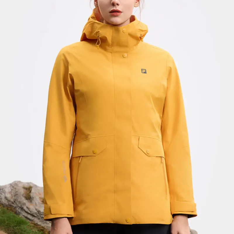 FILA EXPLORER SS25 Jackets Coats Women's Tangerine Peel Yellow-5