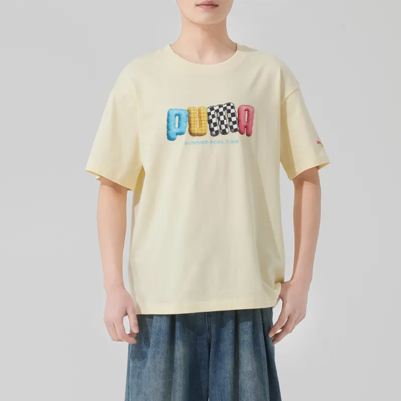 PUMA Sports Life Collection T Shirt Men's Light Yellow-1