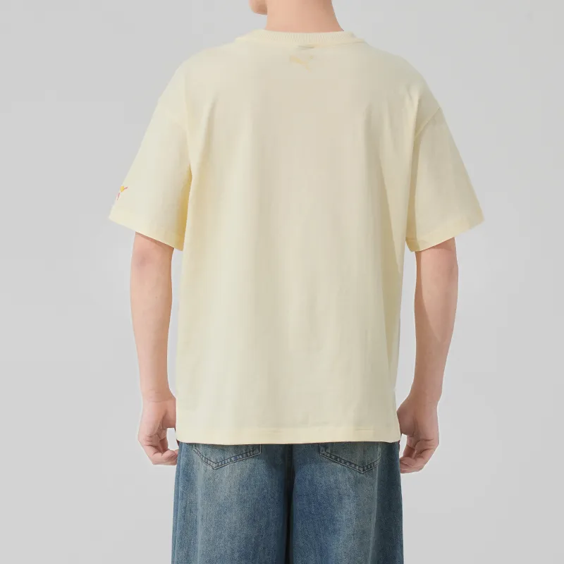 PUMA Sports Life Collection T Shirt Men's Light Yellow-2