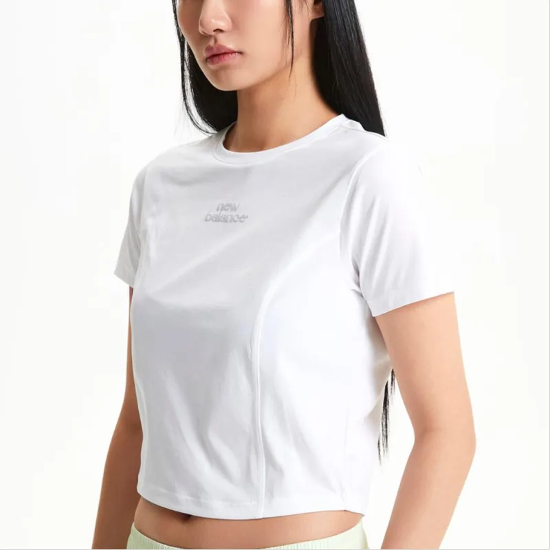 New Balance FROZENSLIM FIT T Shirt Women's 10 White-2