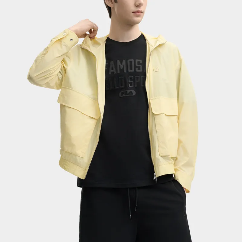 FILA MILANO Collection Jacket Men's Lightly Mellow Wheat Yellow YE-3
