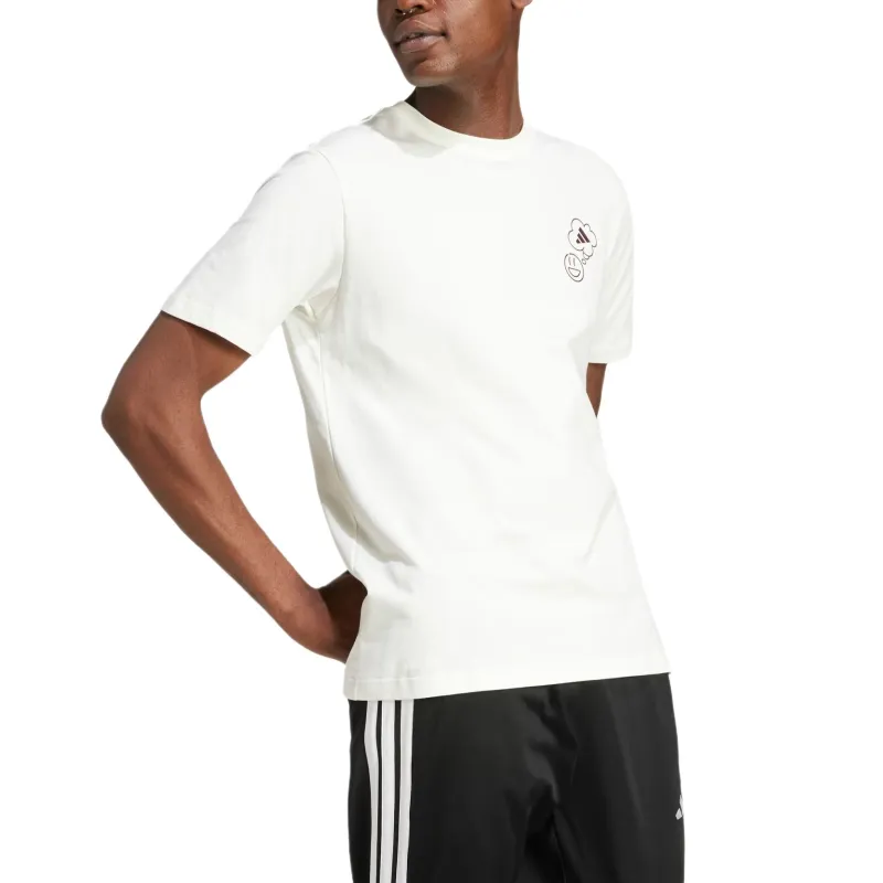 Adidas Free Shipping With AdiClub Lounge Verbiage Circle Graphic Tee-2