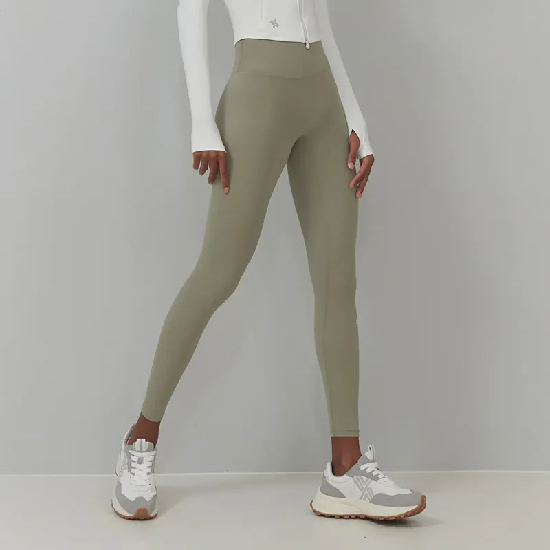 XEXYMIX Yoga Pants Women's Light Gray Green-2